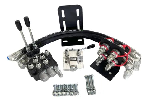KIT COMANDO HIDRÁULICO DUPLO MASSEY FERGUSON COM CONTROLE REMOTO