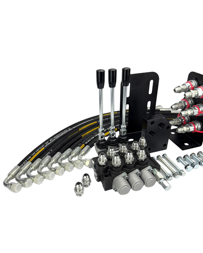 KIT COMANDO HIDRÁULICO TRIPLO VALTRA COM CONTROLE REMOTO