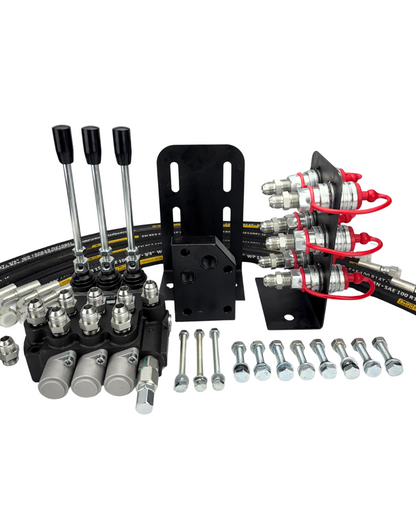 KIT COMANDO HIDRÁULICO TRIPLO VALTRA COM CONTROLE REMOTO