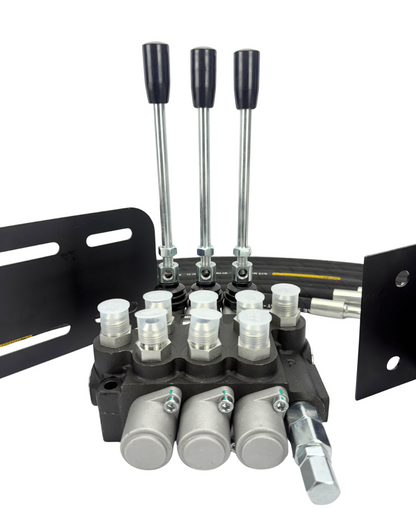 KIT COMANDO HIDRÁULICO TRIPLO VALMET COM CONTROLE REMOTO